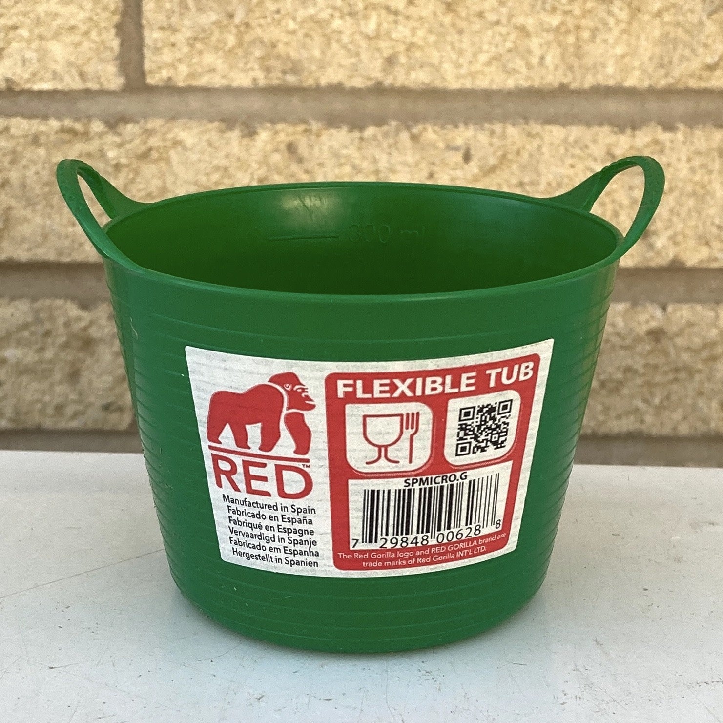  12.5oz/.37L Tubtrug Flexible Mini Microtub Bucket - Green