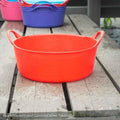  1.3Gal/5L Tubtrug Flexible Extra-Small Shallow Bucket - Red