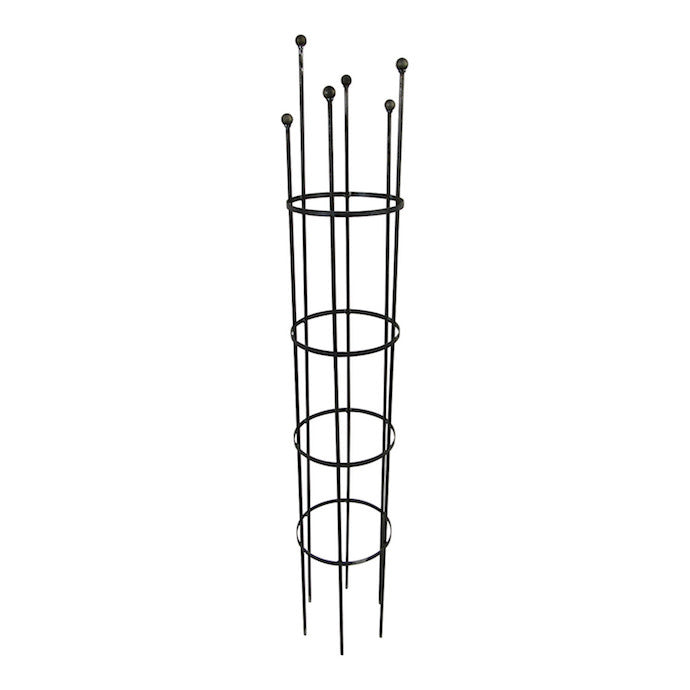  72" Obelisk Crown Top Black Metal