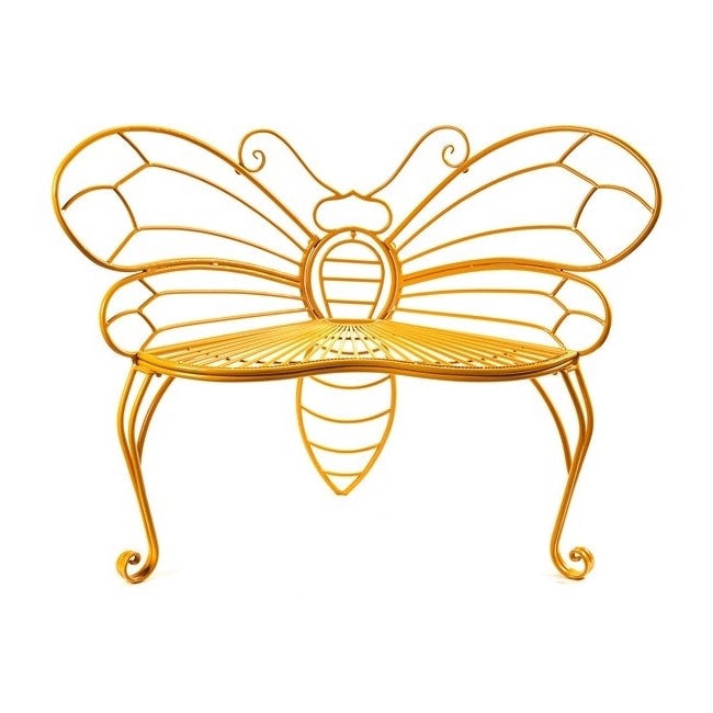  Bench/Chair/Seat Bee 44x24x34 Yellow Iron