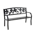  Bench Dogwood Black 50x34x24 Metal