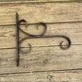  Bracket 12" All Purpose Curly-Q Black Metal