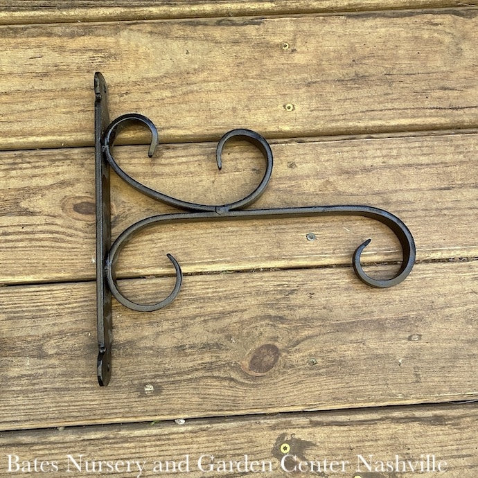  Bracket 12" All Purpose Curly-Q Black Metal