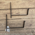  Brackets Pair Wall Mount 8x8 Black Metal