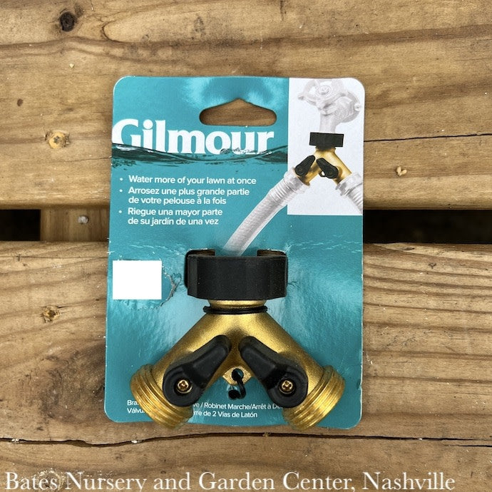  Brass Y Connector Hose Shut Off Valve Gilmour