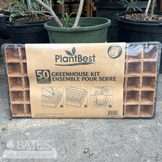  Coconut Coir Pot Greenhouse Seed Starter Kit 50 Cells PlantBest