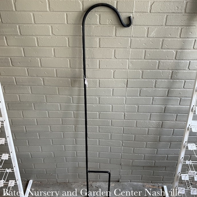  Crane/Shepherd Hook Single Short 5'4" Black Metal 5/8" Thick