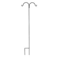  Crane/Shepherd Hook Tall Double 7'4" Black Metal 1/2" Thick