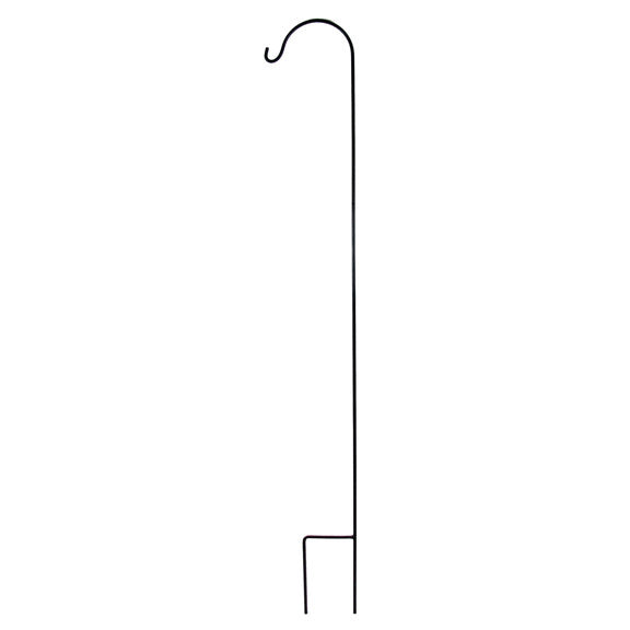  Crane/Shepherd Hook Tall Single 7'4" Black Metal 5/8" Thick