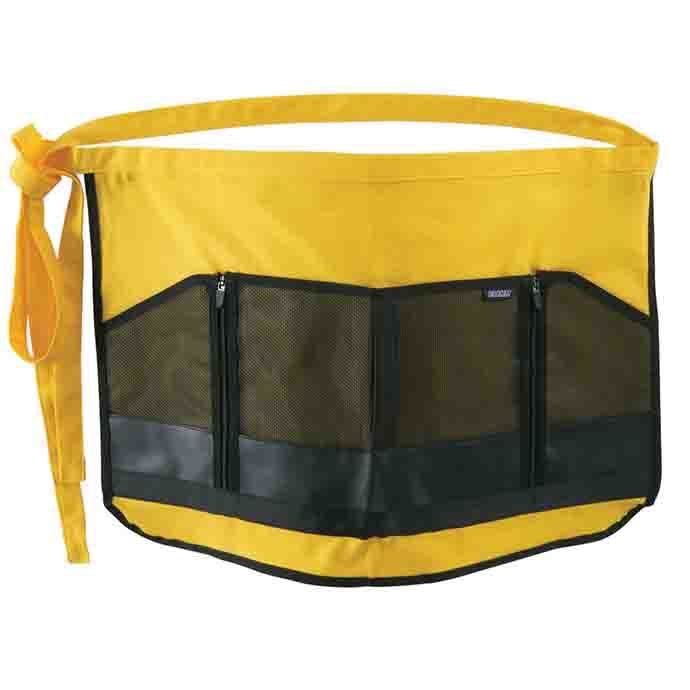  Garden Apron W/ Zipper Pocket Yellow Dramm