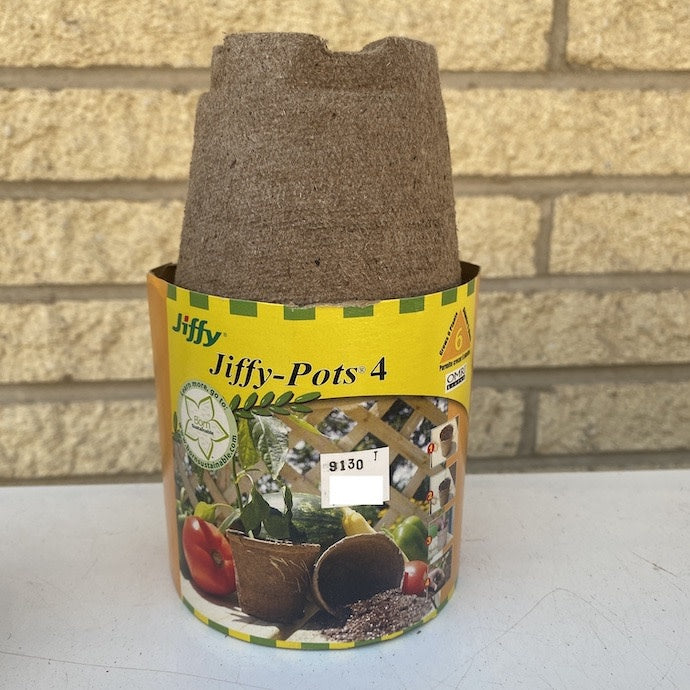  Jiffy 4" Peat Pot 6-Pack