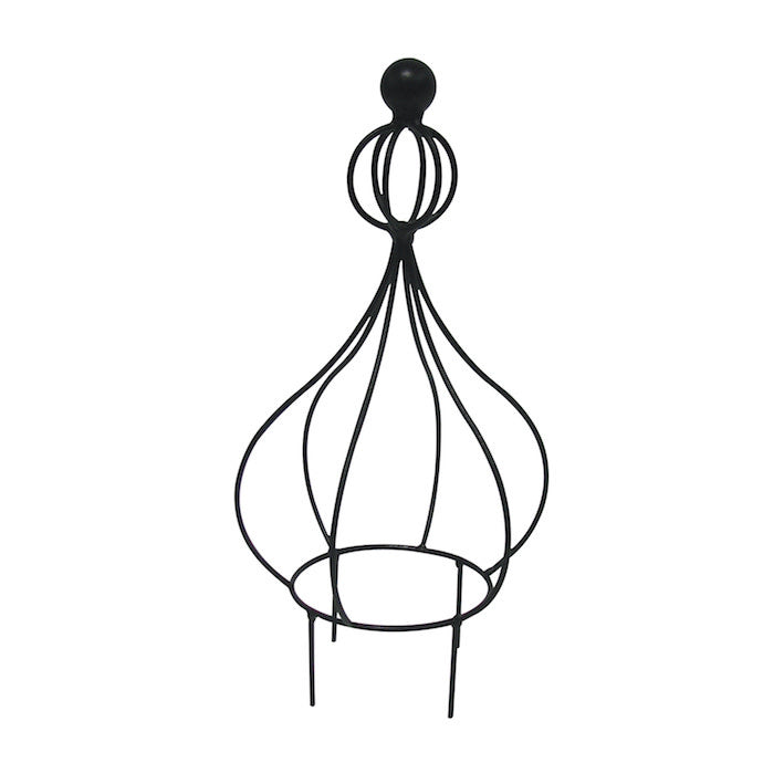  Kiev Topiary Form Black Metal 12"