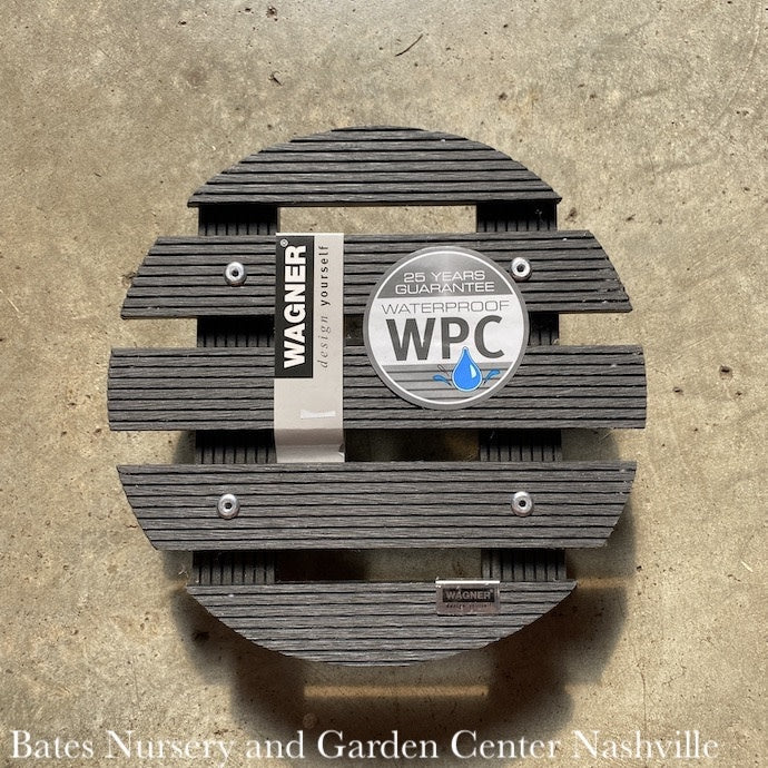  Plant Caddy 11" Round Dk Gray Black WPC