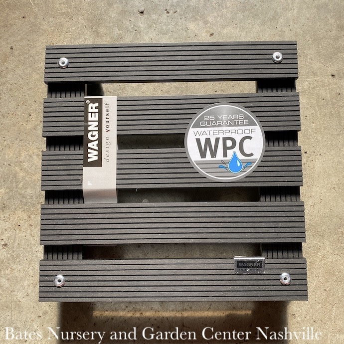  Plant Caddy 11" Square Dk Gray Black WPC