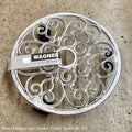  Plant Caddy 11" White Cast Iron
