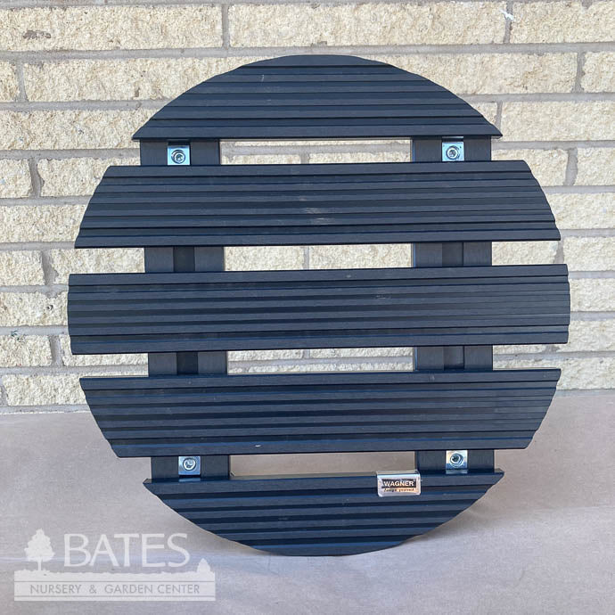  Plant Caddy 15" Round Dk Gray Black WPC