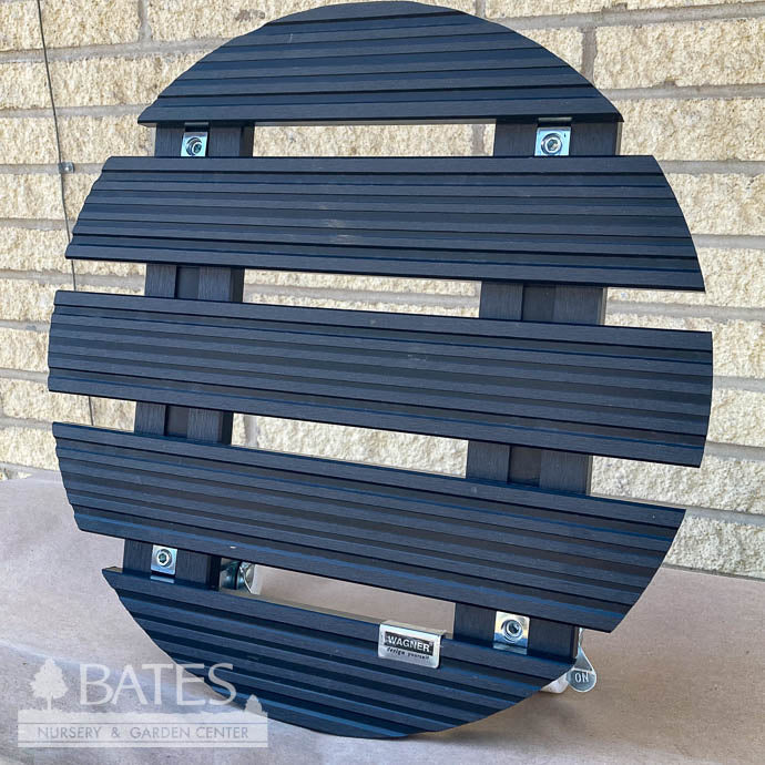  Plant Caddy 15" Round Dk Gray Black WPC