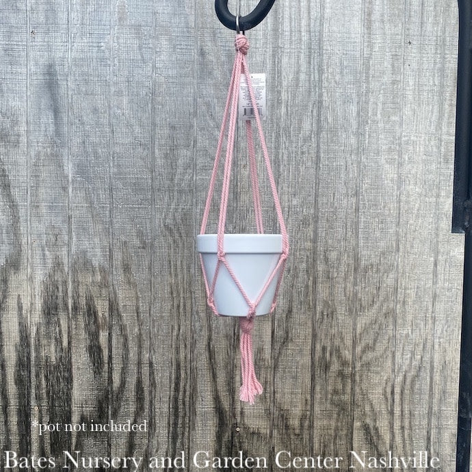  Plant Hanger 18" Macrame Mini Cotton Hanger Assorted Colors Primitive Planters