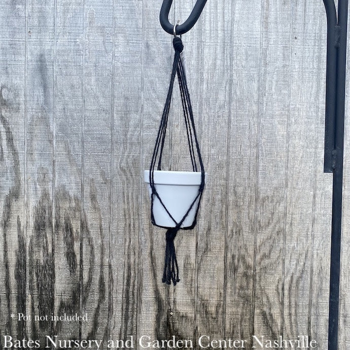  Plant Hanger 18" Macrame Mini Jute Hanger Assorted Colors Primitive Planter