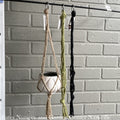  Plant Hanger 18" Macrame Mini Jute Hanger Natural Primitive Planter