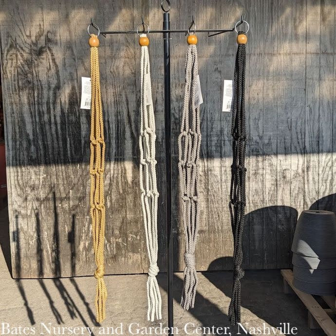  Plant Hanger 30" Macrame Assorted Neutral Colors Primitive Planters
