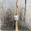  Plant Hanger Macrame / Natural Jute Bar Top W/Figure 8 Decor 48"