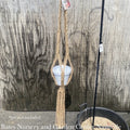  Plant Hanger Macrame / Natural Jute Ring Top W/Knotted Straps 48"
