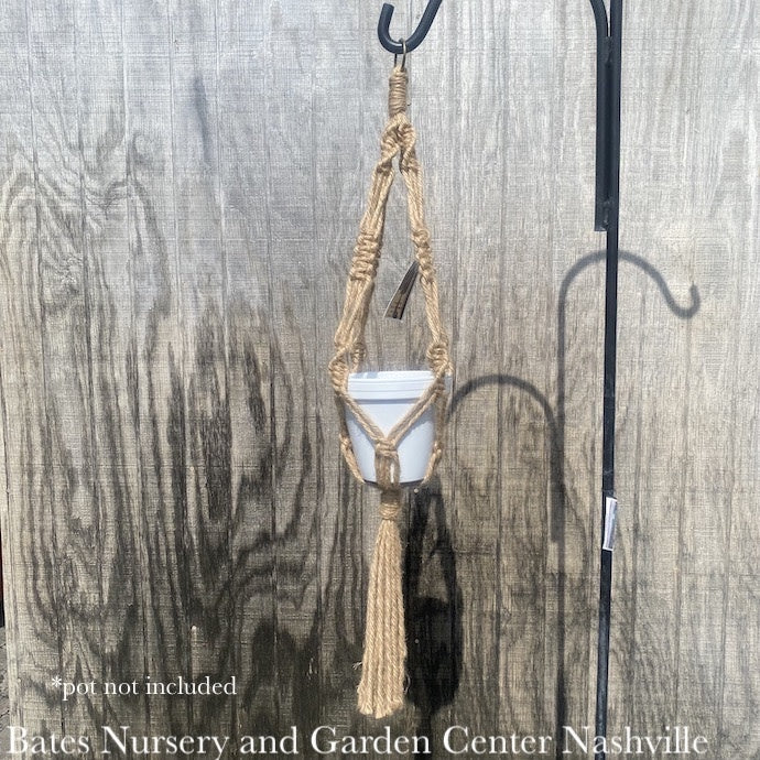  Plant Hanger Macrame / Natural Jute Single 37"