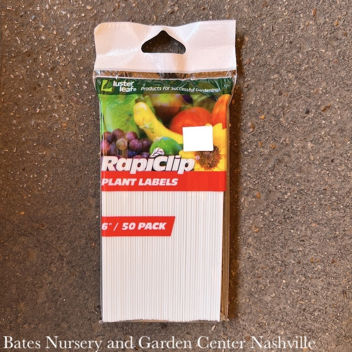  Plant Labels/Markers 6" Plastic 50/Pk Luster Leaf