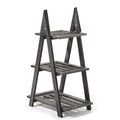  Plant Stand 3-Tier Black Wood 19x12x31