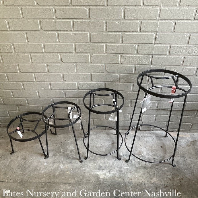  Plant Stand Argyle Lrg 18x10 Black Metal