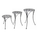  Plant Stand Droplet Med 20x10 Graphite Metal
