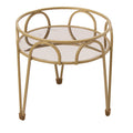  Plant Stand Gilded 10"h Brass-Look Metal