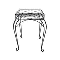  Plant Stand Kew Square Lrg 17x21 Black Metal