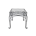  Plant Stand Kew Square Sml 17x15 Black Metal