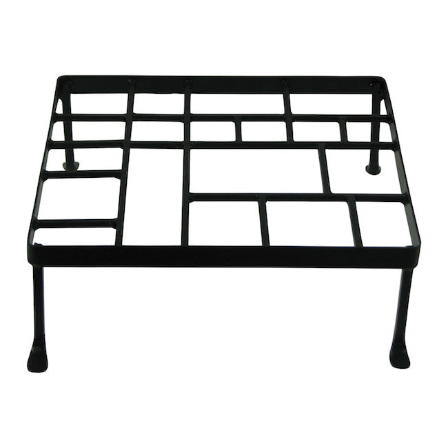  Plant Stand Mondrian Square Med 12x4 Black Metal