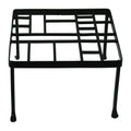  Plant Stand Mondrian Square Sml 10x6 Black Metal