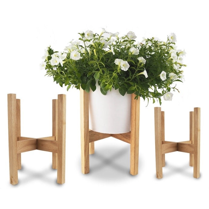  Plant Stand /Pot Stand Rubber Wood Lrg 17x17 (fits 15" Pot)
