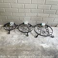  Plant Stand /Pot Trivet Forged 12" Black Panacea