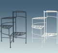  Plant Stand Spiral Stair Round 20x26 Metal Black/White