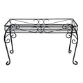  Plant Stand Stratford 26x9.5x15 Black Metal