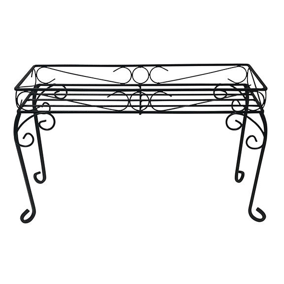  Plant Stand Stratford 26x9.5x15 Black Metal