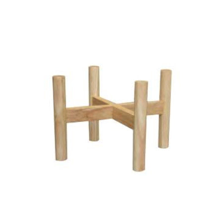  Pot/Plant Stand 12.5x8 Wood Natural (fits 10" Pot)