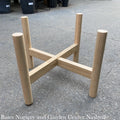 Pot/Plant Stand 15x10 Wood Natural (fits 12" Pot)