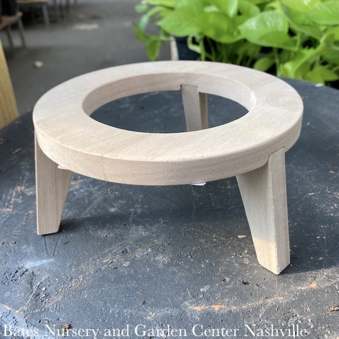  Pot / Plant Stand Flying Saucer 6x3 Wood (fits 4" Pot)