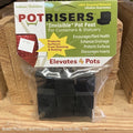  Pot Risers / Pot Feet 1" Square Recycled Rubber 16/Pk