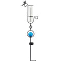  Rain Gauge Dragonfly W/Blue Orb Solar 8x3x35 (#7)