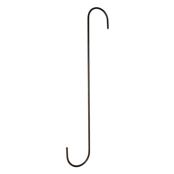  S-Hook 24" Equal End Black Metal