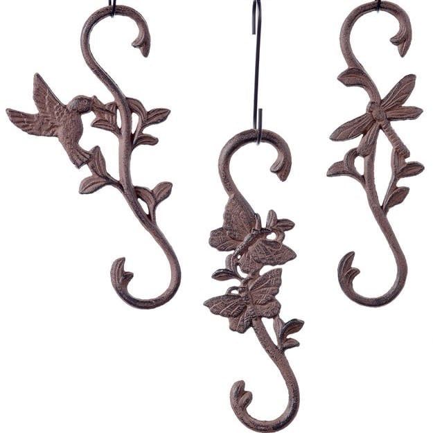  S-Hook Rustic Assorted Styles Cast Iron