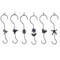  S Hook W/Drgfly/HBrd/Btrfly/Flwr/Frog/LdyBug 12" Metal